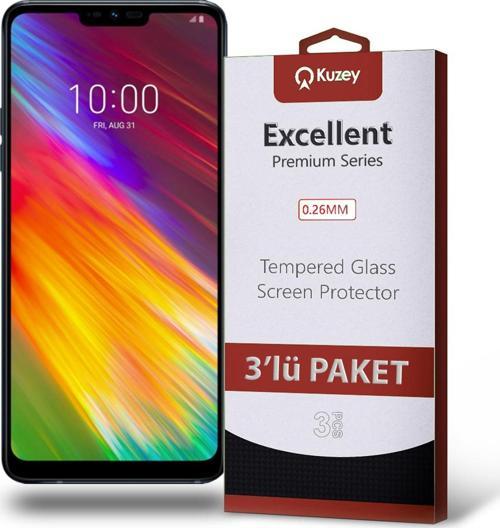 LG G7 Temperli Ekran Koruyucu Kırılmaz Cam Ekonomik 3'lü Paket