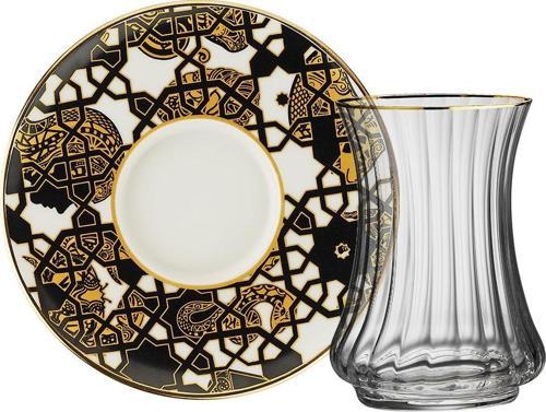 1453 Burçlar Optik 12 Parça 6 Kişilik Çay Seti 110 ml