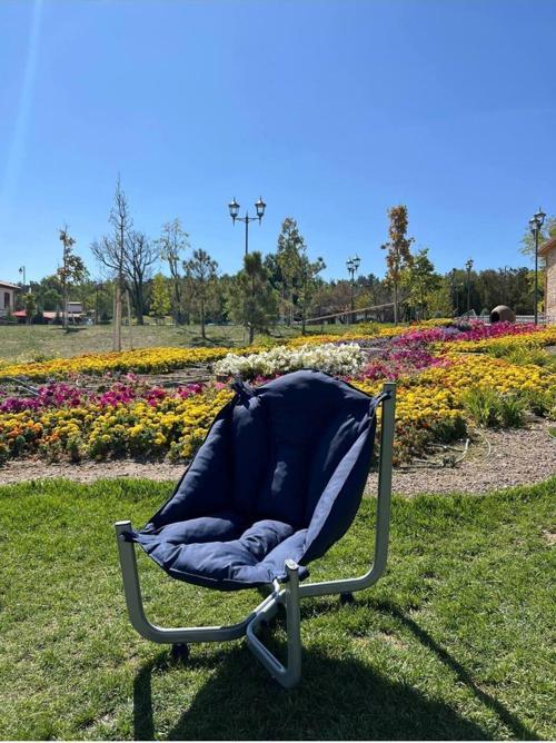 Gri İskeletli  Koltuk Paşa Keyfi Armut Asma Koltuk Minder Relax