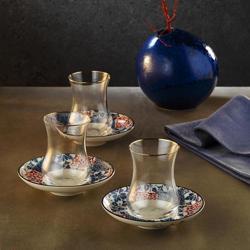 1898 Lizbon 12 Parça 6 Kişilik Çay Seti 150 ml