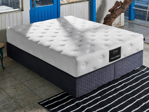 Visco Fusion Yatak 140x190 Çift Kişilik Paket Yaylı Visco Süngerli Yatak Extra Lüks Yumuşak Özel Tasarım