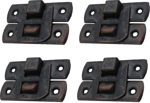 Yaylı Klips Oksit 4 Adet 20x30 mm Kutu Kapak ve Sandık Kilit