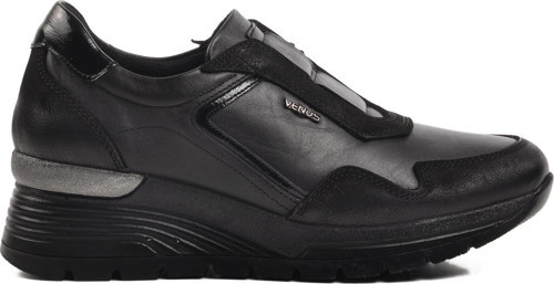 2313042K Siyah Hakiki Deri Kadın Günlük Ayakkabı