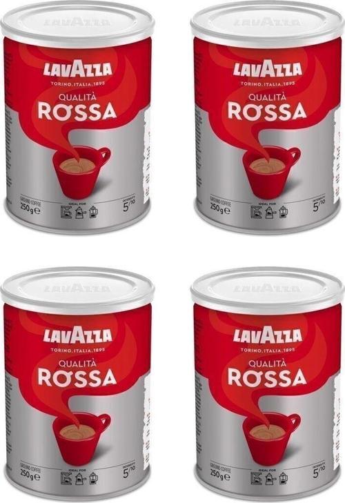 Qualita Rossa Filtre Kahve - Teneke Kutu - 250Gr X 4'Lü