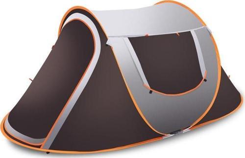 3-4 Kişilik Hızlı Kurulum Otomatik Kamp Çadırı Sineklikli Çift Pencereli Su Geçirmez 240x150x110cm 4 Mevsim