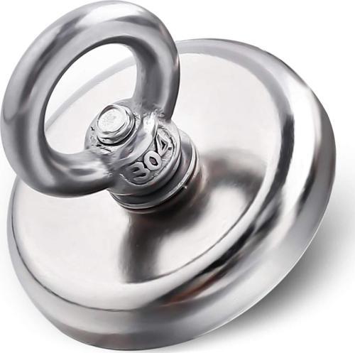 D36 Neodyum Mıknatıs 36mm 41kg Askılı Güçlü Fishing Salvage Magnet