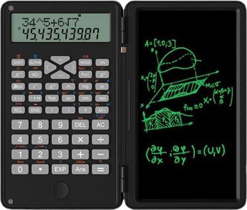 ZH69 Dijital Ekranlı Stylus 6 inç Hesap Makinesi Dual Bilimsel Fonksiyonlu Katlanabilir