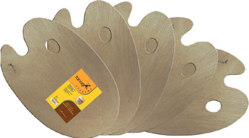 000 Fanart Academy Mdf Oval Palet 24x34,5x0,3cm Adet