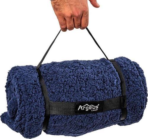 Peluş Polar Kamp Battaniyesi - Lacivert - Acil Durum Battaniye - Argeus Camp