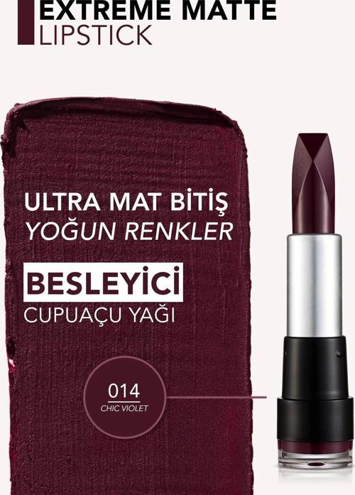 Extreme Matte Lıpstick 14 Chic Violet