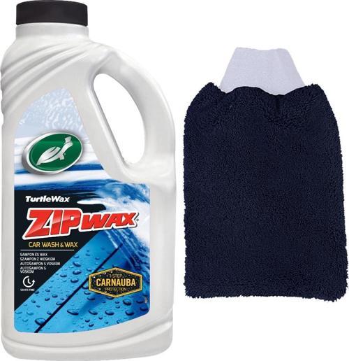 Zip Wax Cilalı Oto Yıkama Şampuanı 60 Yıkama 1 L+ Yıkama Eldiveni