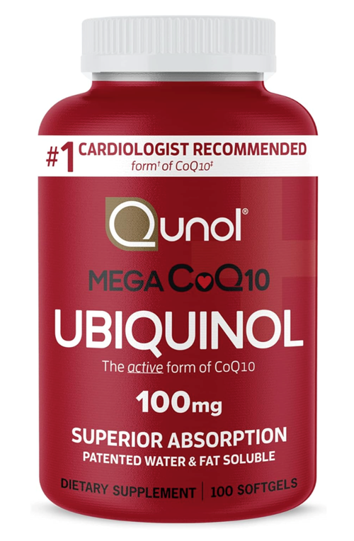 Mega Ubiquinol 100mg CoQ10, Superior Absorption,Coenzyme Q10, Antioxidant, 100 Softgels.Usa A