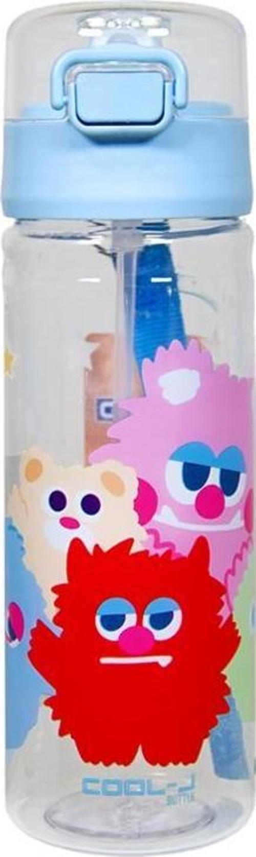 Xoxo Pipetli Mavi Plastik Matara 500 Ml K7592