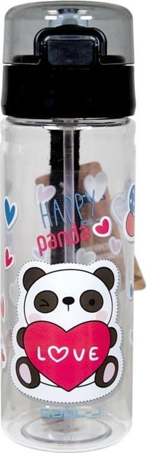 Xoxo Pipetli Siyah Plastik Matara 500 Ml K7592