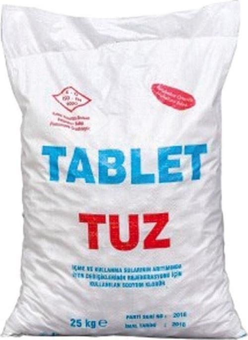 Tablet Tuz - 25Kg Rafine Arıtma Tuzu - Iyotsuz Çankırı Kaya Tuzu