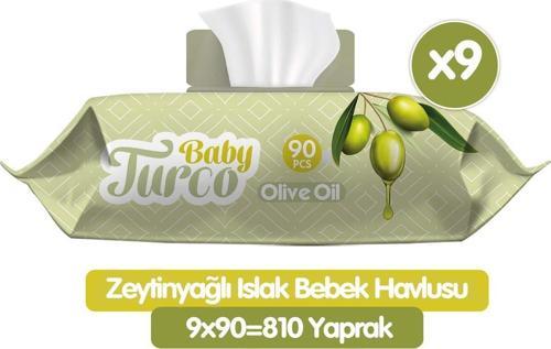 Zeytinyağlı Islak Havlu Mendil 90x9 810 Yaprak