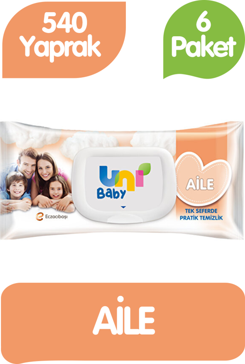 Aile Islak Havlu Mendil 90x6 540 Yaprak