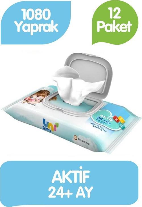 Islak Havlu Kapaklı 90'lı 12 Paket 1080 Yaprak
