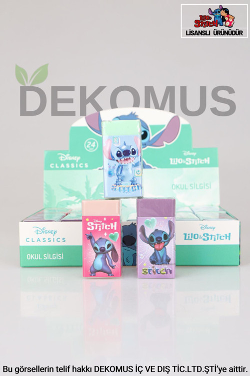 DEKOMUS İLE YENİ SEZON LİSANSLI STITCH 2'Lİ SİLGİ