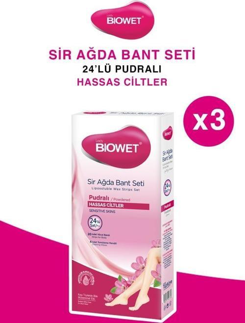 Sir Ağda Yüz Bandı Pudralı Hassas Ciltler 24'lü X3