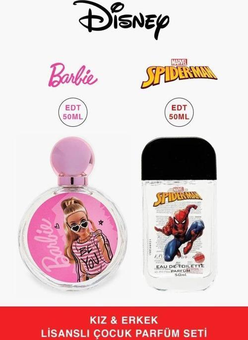 Barbie Be You-Spiderman Kız-Erkek Çocuk Parfüm Seti