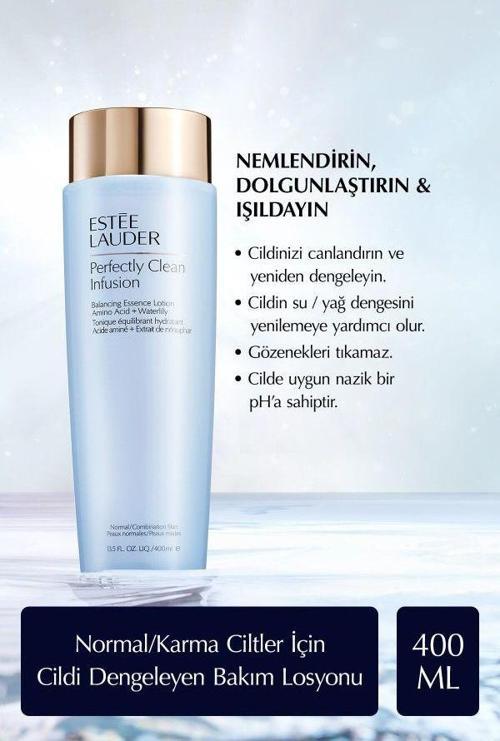 Perfectly Clean Infusion Normal/Karma Ciltler için Cilt Dengeleyici Canlandırıcı Bakım Losyonu 400ml