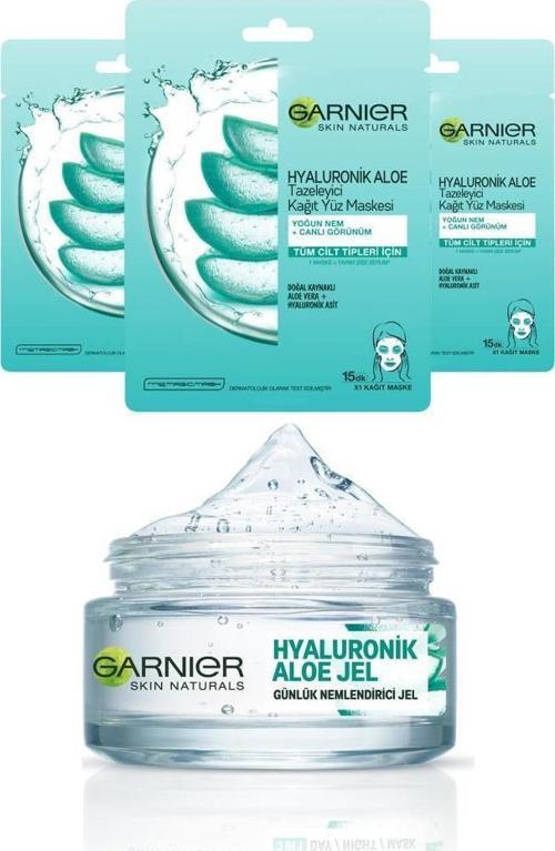 Hyaluronik Aloe Jel Krem 50 ml+Hyaluronik Aloe Maske X3