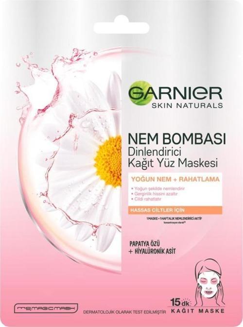 Nem Bombası Dinlendirici Kağıt Yüz Maskesi