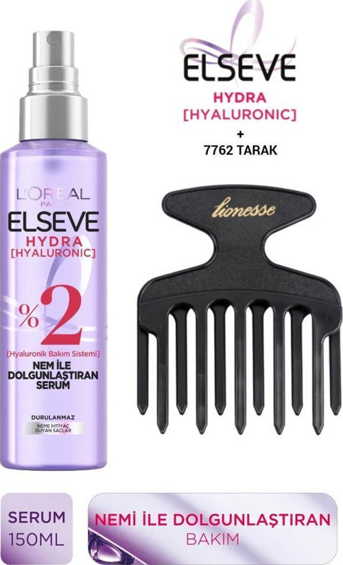 Hydra Hyaluronic Nem ile Dolgunlaştıran Saç Bakım Serumu ve Saç Açma Seti 150ml