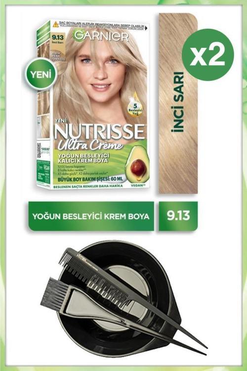 Nutrisse Ultra Krem Saç Boyası 9.3 İNCİ SARISI  X2-BOYAMA SETİ