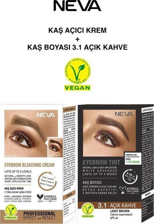 Kaş Açıcı Krem-Kaş Boya Seti 3.1 AÇIK KAHVE