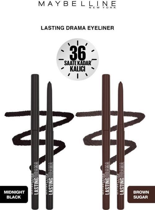 Lasting Drama Automatic Liner Göz Kalemi Seti Brown Sugar-Midnight Black