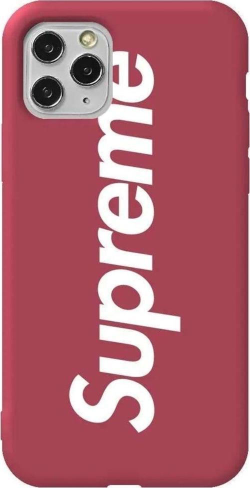Iphone 11 Pro Max Bordo Renkli Silikon Telefon Kilifi - Supreme
