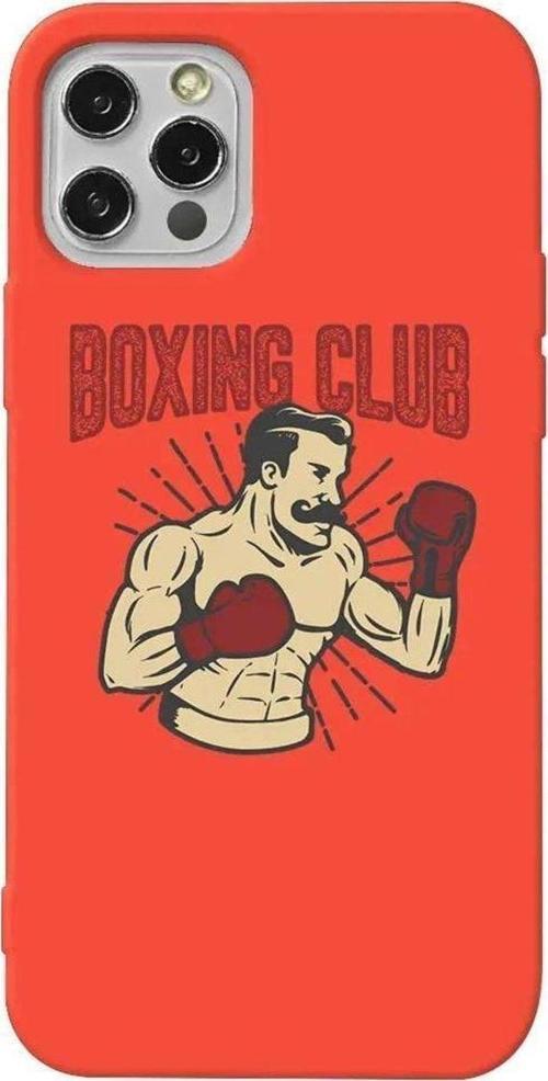Iphone 12 Pro Turuncu Renkli Silikon Telefon Kilifi - Boxing Club