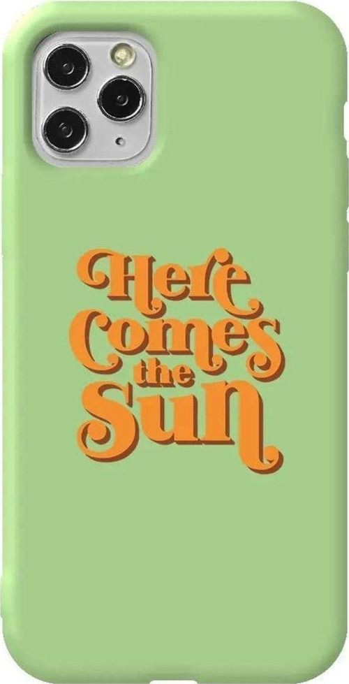 Iphone 11 Pro Max Açik Yesil Renkli Silikon Telefon Kilifi - Comes The Sun