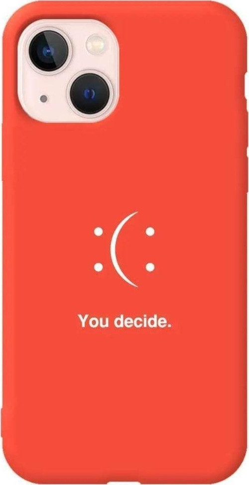 Iphone 13 Turuncu Renkli Silikon Telefon Kilifi - You Decide