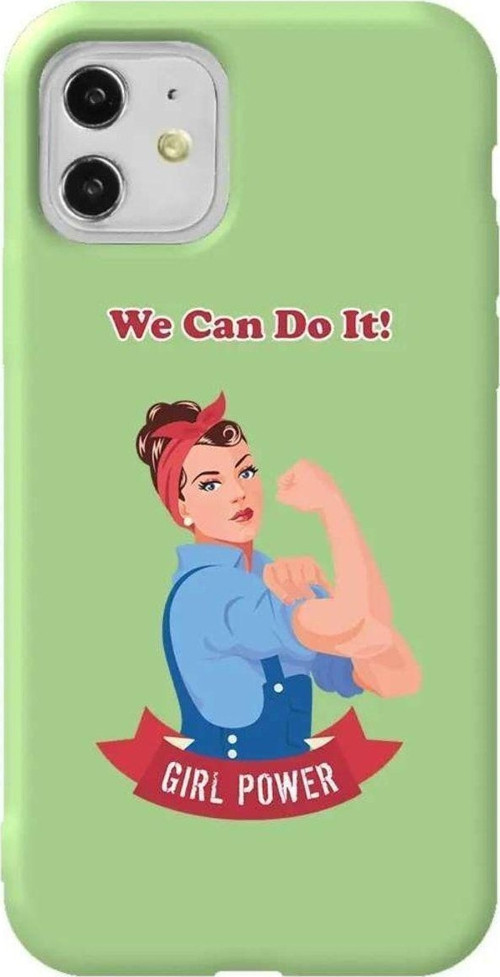 Iphone 11 Açik Yesil Renkli Silikon Telefon Kilifi - We Can Do It!