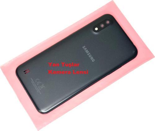 Samsung Galaxy A01 Kasa Arka Pil Batarya Kapağı SİYAH