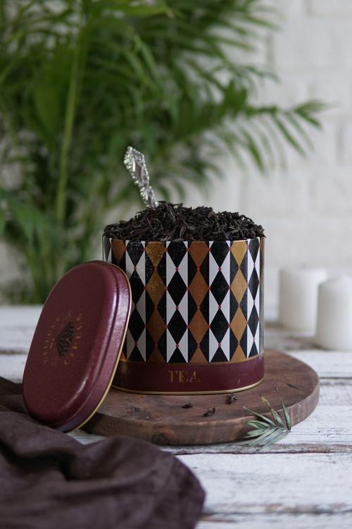 Er004-V7 Circus Tea Desenli Oval Metal Saklama Kabı 11X15 Cm