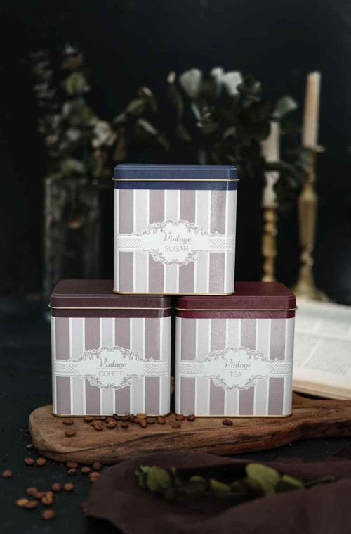 Erb36V5 Dikdörtgen Saklama Kabı 80X120 3 Lü Set, Elegance