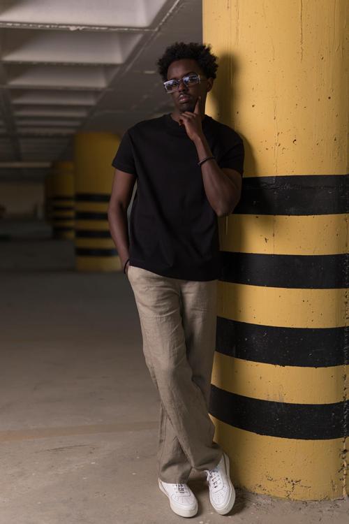 Bisiklet Yaka %100 Pamuklu Basic Oversize (Geniş Model) T-shirt