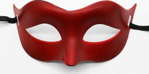 Kırmızı Renk Masquerade Kostüm Partisi Venedik Balo Maskesi