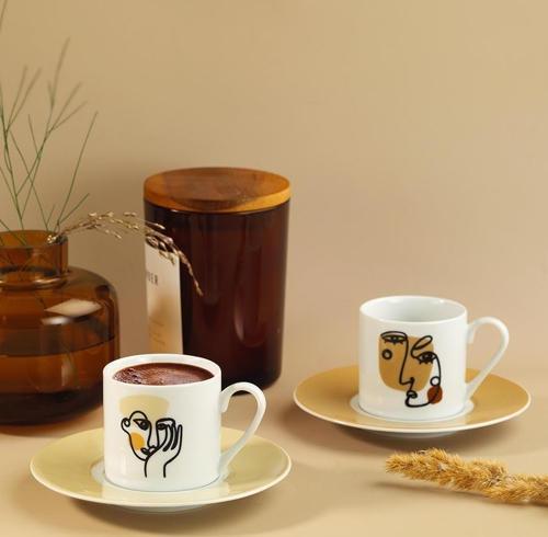 Rüya 11369 Desen 2'li Kahve Fincan Takımı