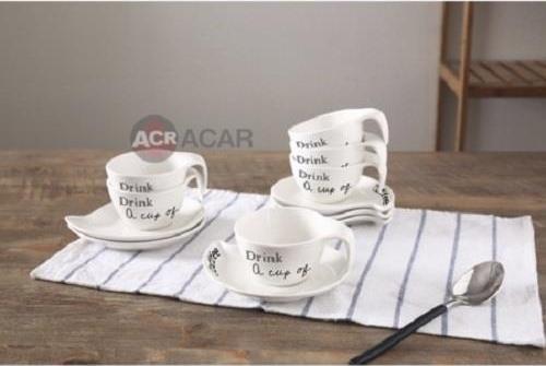 ACR 6lı Fincan Seti (Yazılı) PORWM008082