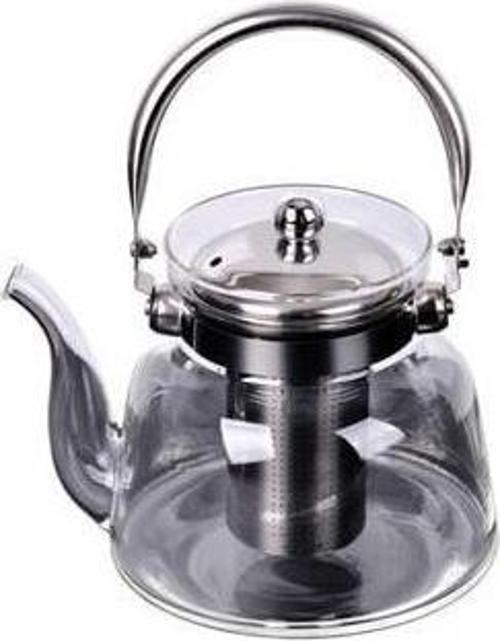 Cam Çaydanlık Isıya Dayanıklı Üstten Kulplu 1200 ml