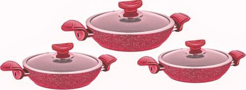 Granit Sahan Set 6 Parça Kırmızı 3004