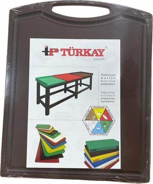 Polietilen Kesme Tahtası Tutmalı Kahverengi 26,5x32,5x1cm