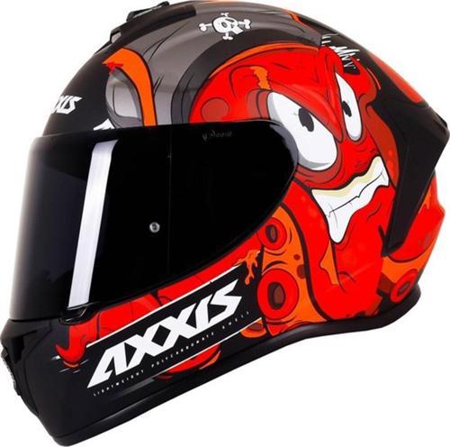 Draken Garglen Matt Red Full Face Motosiklet Kaskı