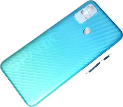 Tecno Spark 7T (KF6p) KASA Arka Pil Batarya Kapağı MAVİ