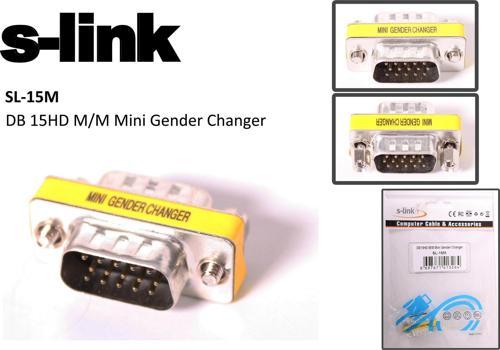 sl-15m Vga erkek-erkek 15pin Dönüştürücü